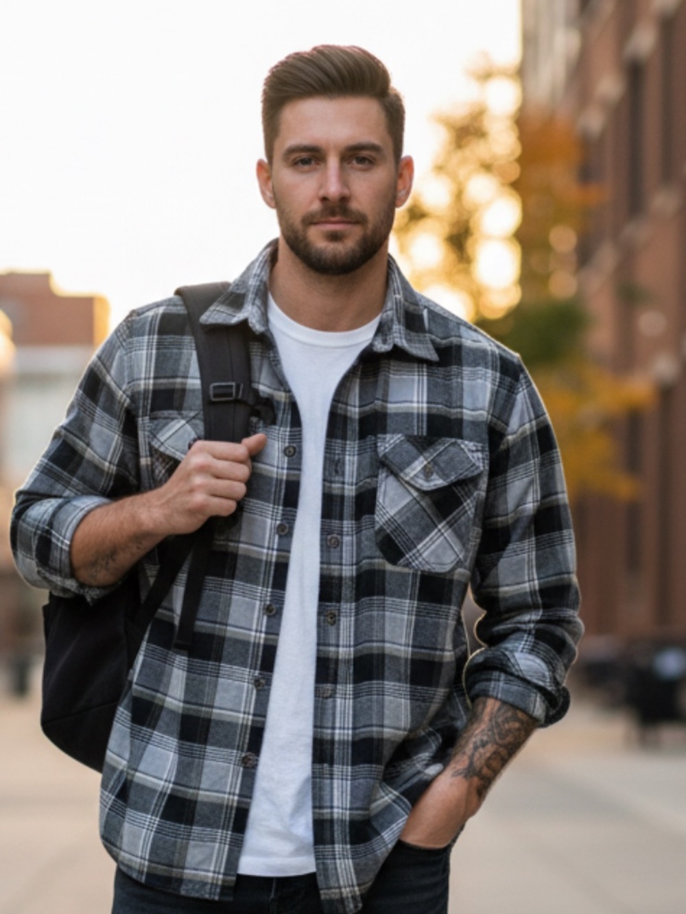 Lee warm lined flannel like shacket shirt Lg